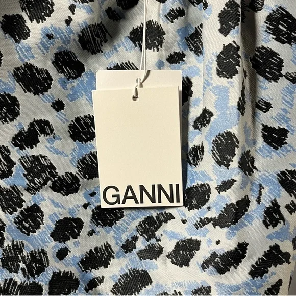 NWT Ganni Jacquard Column dress with pockets - Picture 10 of 14